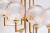 Светильник потолочный 6 плафонов (золотой) K2KG01P-8G